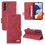 Custodia portafoglio in pelle con chiusura magnetica per Samsung