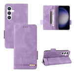 Custodia portafoglio in pelle con chiusura magnetica per Samsung
