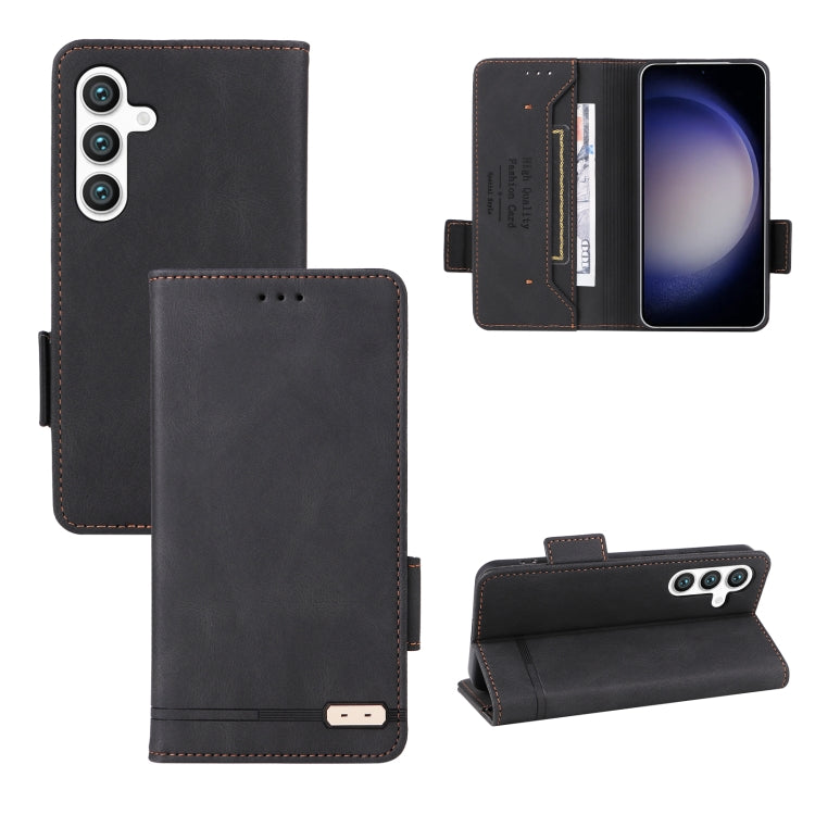 Custodia portafoglio in pelle con chiusura magnetica per Samsung