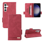 Custodia portafoglio in pelle con chiusura magnetica per Samsung