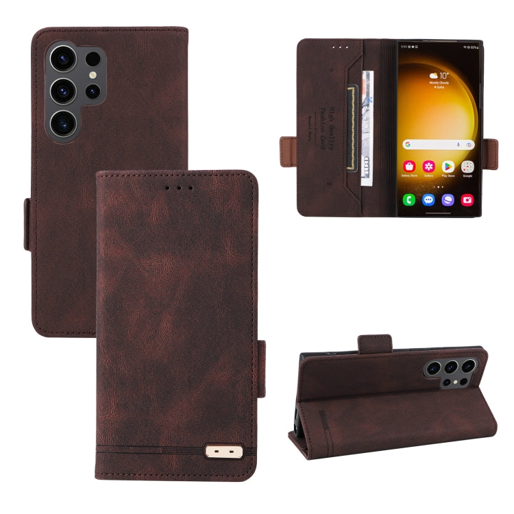 Custodia portafoglio in pelle con chiusura magnetica Samsung