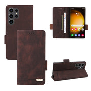 Custodia portafoglio in pelle con chiusura magnetica Samsung