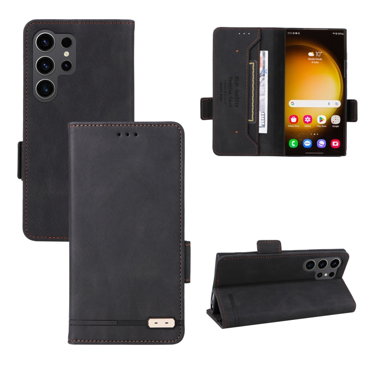 Custodia portafoglio in pelle con chiusura magnetica Samsung