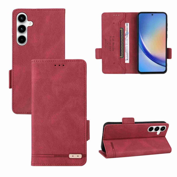Custodia portafoglio in pelle con chiusura magnetica per Samsung