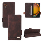Custodia portafoglio in pelle con chiusura magnetica Samsung