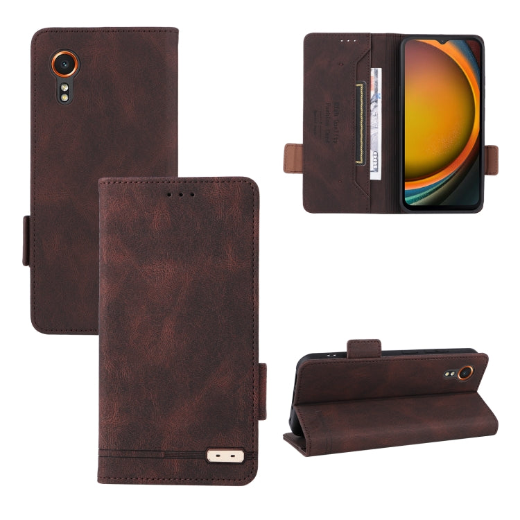 Custodia portafoglio in pelle con chiusura magnetica Samsung
