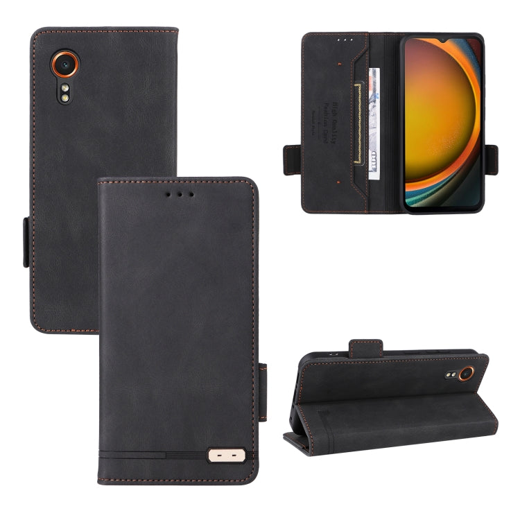 Custodia portafoglio in pelle con chiusura magnetica Samsung