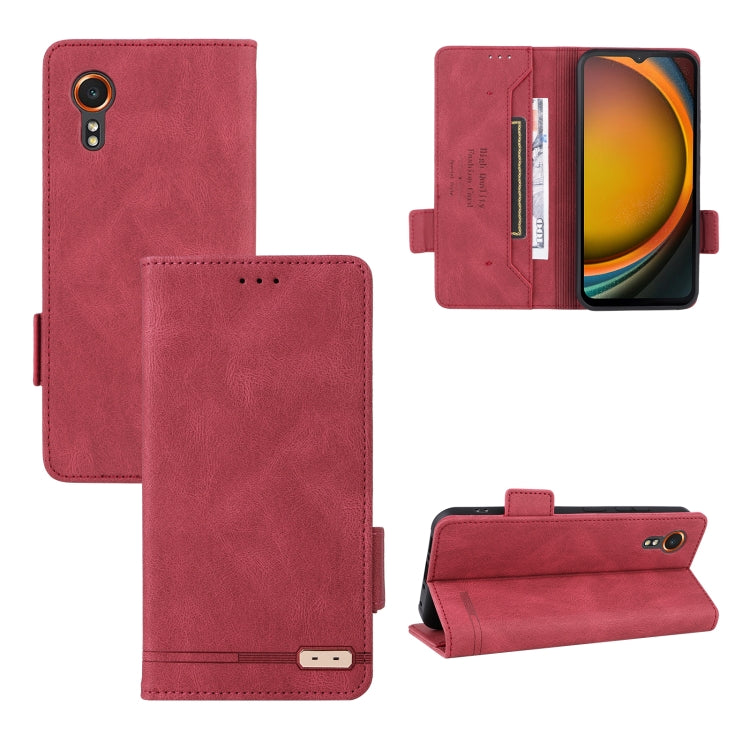 Custodia portafoglio in pelle con chiusura magnetica Samsung