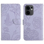 Custodia in pelle con supporto e slot carte per OPPO A5 Pro 5G e Reno13