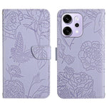 HT03 Cassa del telefono di cuoio di vibrazione impressa farfalla di sensibilità della pelle, For OPPO A5x 4G Global / 5G Global, For OPPO A5 5G Global, For OPPO Reno14 Pro 5G Global, For OPPO Reno14 5G Global