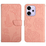 HT03 Cassa del telefono di cuoio di vibrazione impressa farfalla di sensibilità della pelle, For OPPO A5x 4G Global / 5G Global, For OPPO A5 5G Global, For OPPO Reno14 Pro 5G Global, For OPPO Reno14 5G Global
