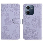 HT03 Cassa del telefono di cuoio di vibrazione impressa farfalla di sensibilità della pelle, For OPPO A5x 4G Global / 5G Global, For OPPO A5 5G Global, For OPPO Reno14 Pro 5G Global, For OPPO Reno14 5G Global