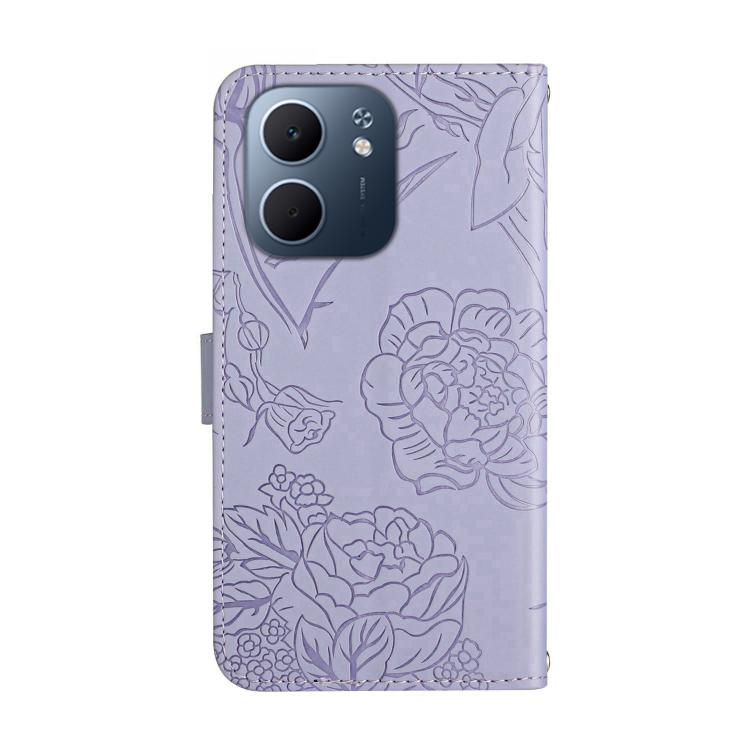 HT03 Cassa del telefono di cuoio di vibrazione impressa farfalla di sensibilità della pelle, For OPPO A5x 4G Global / 5G Global, For OPPO A5 5G Global, For OPPO Reno14 Pro 5G Global, For OPPO Reno14 5G Global