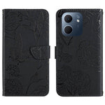 HT03 Cassa del telefono di cuoio di vibrazione impressa farfalla di sensibilità della pelle, For OPPO A5x 4G Global / 5G Global, For OPPO A5 5G Global, For OPPO Reno14 Pro 5G Global, For OPPO Reno14 5G Global