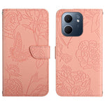 HT03 Cassa del telefono di cuoio di vibrazione impressa farfalla di sensibilità della pelle, For OPPO A5x 4G Global / 5G Global, For OPPO A5 5G Global, For OPPO Reno14 Pro 5G Global, For OPPO Reno14 5G Global