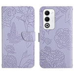 HT03 Cassa del telefono di cuoio di vibrazione impressa farfalla di sensibilità della pelle, For OPPO A5x 4G Global / 5G Global, For OPPO A5 5G Global, For OPPO Reno14 Pro 5G Global, For OPPO Reno14 5G Global