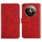 HT03 Cassa del telefono di cuoio di vibrazione impressa farfalla di sensibilità della pelle, For Realme 12+ Global, For Realme 12 Pro/12 Pro+ Global, For Realme 11 5G Global, For Realme 11 4G Global