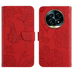HT03 Cassa del telefono di cuoio di vibrazione impressa farfalla di sensibilità della pelle, For Realme C75 4G, For Realme 13+ 5G Global, For Realme 13 Pro 5G / 13 Pro+ 5G, For Realme C63 5G