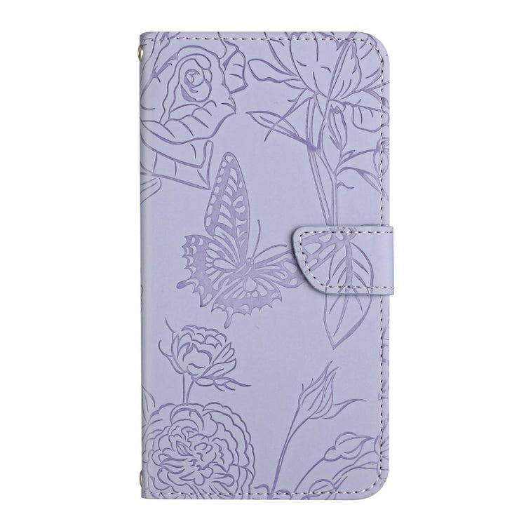 HT03 Cassa del telefono di cuoio di vibrazione impressa farfalla di sensibilità della pelle, For Realme C75 4G, For Realme 13+ 5G Global, For Realme 13 Pro 5G / 13 Pro+ 5G, For Realme C63 5G