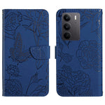 HT03 Cassa del telefono di cuoio di vibrazione impressa farfalla di sensibilità della pelle, For Realme C75 4G, For Realme 13+ 5G Global, For Realme 13 Pro 5G / 13 Pro+ 5G, For Realme C63 5G
