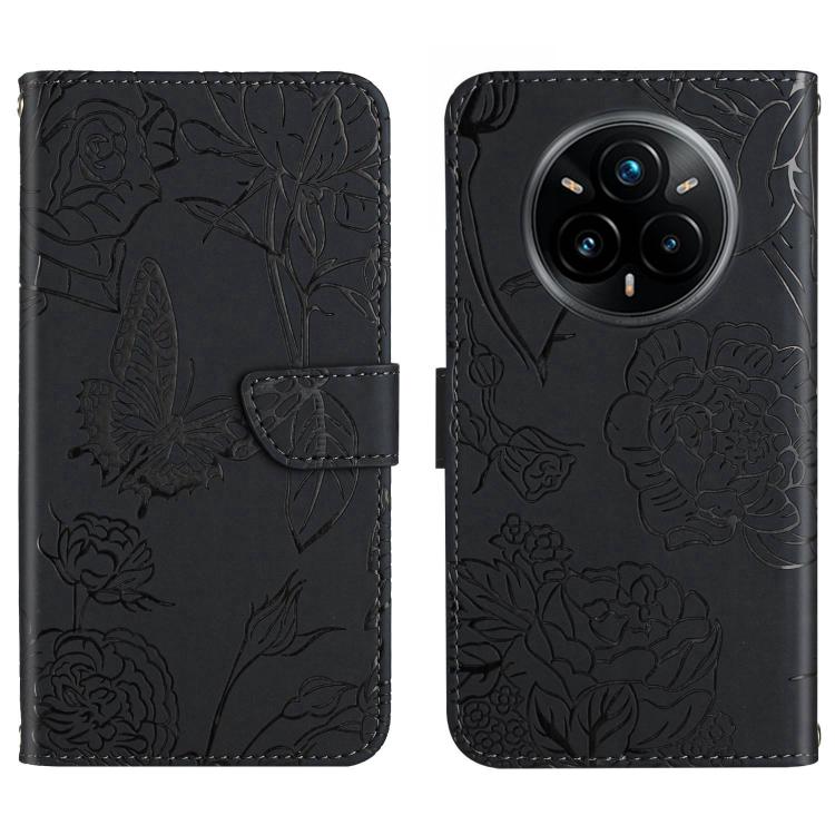 HT03 Cassa del telefono di cuoio di vibrazione impressa farfalla di sensibilità della pelle, For Realme C75 5G, For Realme 14 5G Global / P3 5G Global, For Realme P3 Pro 5G Global, For Realme 14 Pro+ 5G