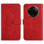 HT03 Cassa del telefono di cuoio di vibrazione impressa farfalla di sensibilità della pelle, For Realme C75 5G, For Realme 14 5G Global / P3 5G Global, For Realme P3 Pro 5G Global, For Realme 14 Pro+ 5G