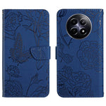 HT03 Cassa del telefono di cuoio di vibrazione impressa farfalla di sensibilità della pelle, For Realme C75 4G, For Realme 13+ 5G Global, For Realme 13 Pro 5G / 13 Pro+ 5G, For Realme C63 5G