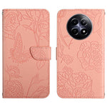 HT03 Cassa del telefono di cuoio di vibrazione impressa farfalla di sensibilità della pelle, For Realme C75 4G, For Realme 13+ 5G Global, For Realme 13 Pro 5G / 13 Pro+ 5G, For Realme C63 5G
