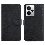 HT03 Cassa del telefono di cuoio di vibrazione impressa farfalla di sensibilità della pelle, For Realme C75 5G, For Realme 14 5G Global / P3 5G Global, For Realme P3 Pro 5G Global, For Realme 14 Pro+ 5G