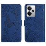 HT03 Cassa del telefono di cuoio di vibrazione impressa farfalla di sensibilità della pelle, For Realme C75 5G, For Realme 14 5G Global / P3 5G Global, For Realme P3 Pro 5G Global, For Realme 14 Pro+ 5G