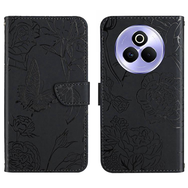HT03 Cassa del telefono di cuoio di vibrazione impressa farfalla di sensibilità della pelle, For Realme C75 5G, For Realme 14 5G Global / P3 5G Global, For Realme P3 Pro 5G Global, For Realme 14 Pro+ 5G