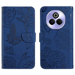 HT03 Cassa del telefono di cuoio di vibrazione impressa farfalla di sensibilità della pelle, For Realme C75 5G, For Realme 14 5G Global / P3 5G Global, For Realme P3 Pro 5G Global, For Realme 14 Pro+ 5G