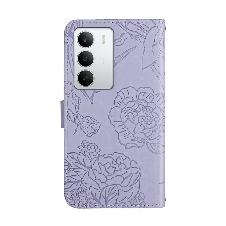 HT03 Cassa del telefono di cuoio di vibrazione impressa farfalla di sensibilità della pelle, For Realme C75 5G, For Realme 14 5G Global / P3 5G Global, For Realme P3 Pro 5G Global, For Realme 14 Pro+ 5G