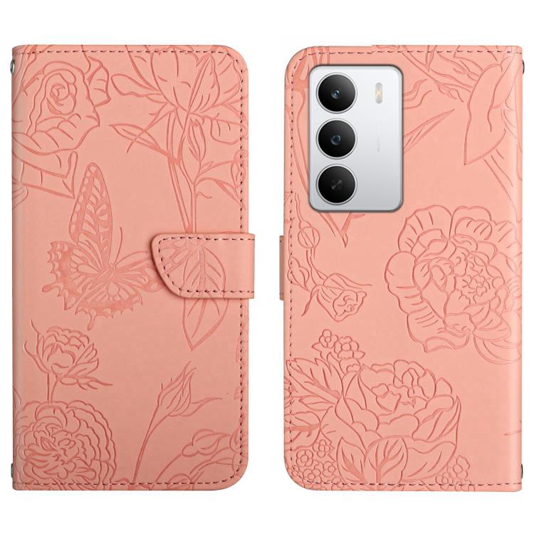 HT03 Cassa del telefono di cuoio di vibrazione impressa farfalla di sensibilità della pelle, For Realme C85 Pro 4G, For Realme 15T 5G, For Realme 15 5G Global / 15 Pro 5G Global, For Realme C71 4G