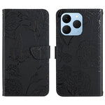 HT03 Cassa del telefono di cuoio di vibrazione impressa farfalla di sensibilità della pelle, For Realme C85 Pro 4G, For Realme 15T 5G, For Realme 15 5G Global / 15 Pro 5G Global, For Realme C71 4G