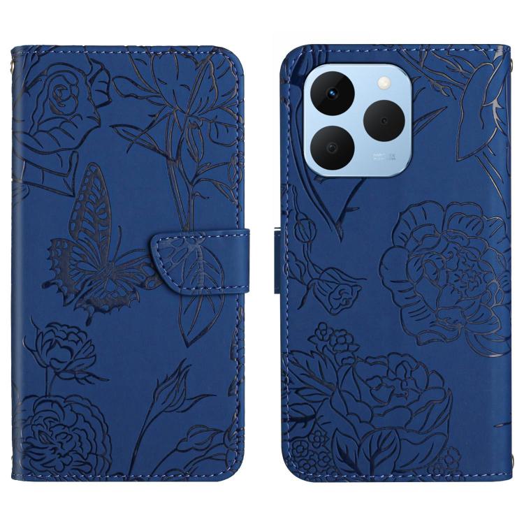HT03 Cassa del telefono di cuoio di vibrazione impressa farfalla di sensibilità della pelle, For Realme C85 Pro 4G, For Realme 15T 5G, For Realme 15 5G Global / 15 Pro 5G Global, For Realme C71 4G