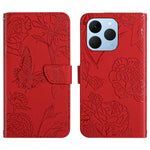 HT03 Cassa del telefono di cuoio di vibrazione impressa farfalla di sensibilità della pelle, For Realme C85 Pro 4G, For Realme 15T 5G, For Realme 15 5G Global / 15 Pro 5G Global, For Realme C71 4G