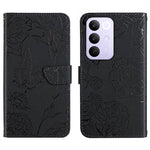 HT03 Cassa del telefono di cuoio di vibrazione impressa farfalla di sensibilità della pelle, For Realme C85 Pro 4G, For Realme 15T 5G, For Realme 15 5G Global / 15 Pro 5G Global, For Realme C71 4G