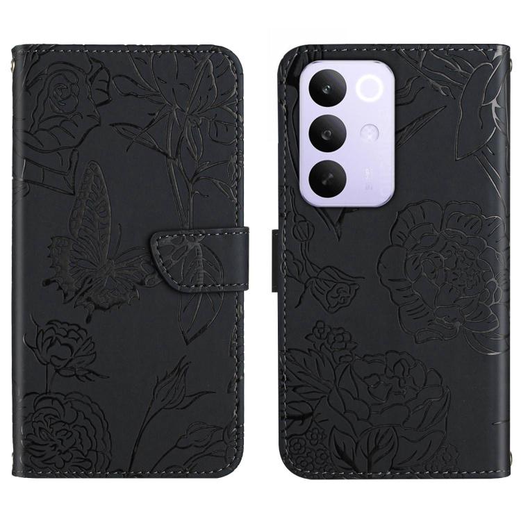 HT03 Cassa del telefono di cuoio di vibrazione impressa farfalla di sensibilità della pelle, For Realme C85 Pro 4G, For Realme 15T 5G, For Realme 15 5G Global / 15 Pro 5G Global, For Realme C71 4G