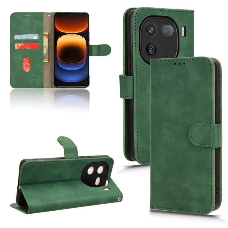 Custodia in pelle con vibrazione magnetica per Vivo iQOO 12