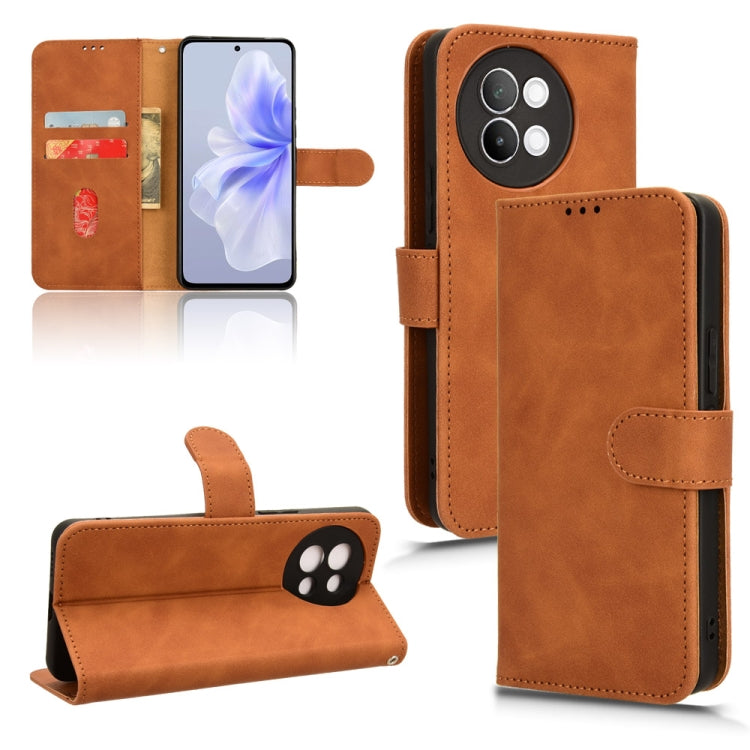 Custodia in pelle con vibrazione magnetica per Vivo S18e e X100