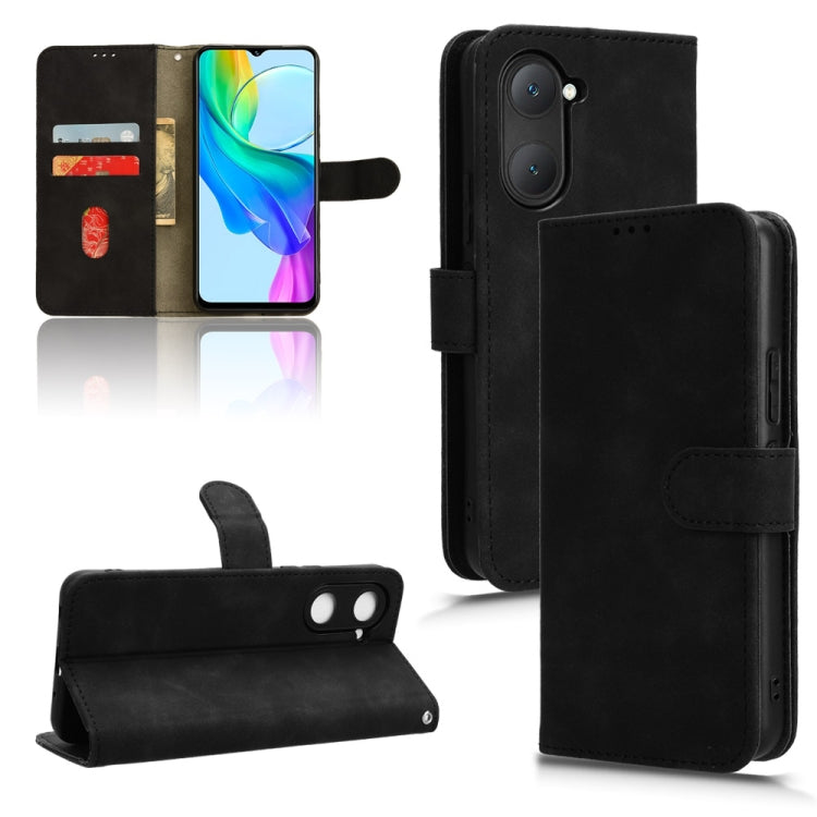 Custodia per telefono in pelle con vibrazione magnetica Skin Feel, For vivo iQOO Z9X, For vivo iQOO Z9, For vivo iQOO Z9 5G Global, For vivo Y03 4G