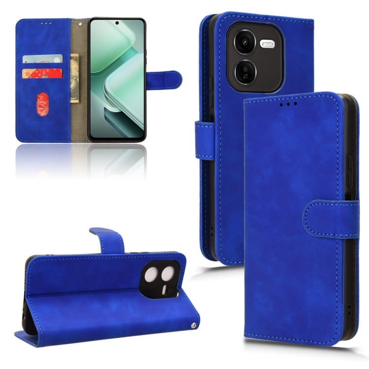 Custodia per telefono in pelle con vibrazione magnetica Skin Feel, For vivo iQOO Z9X, For vivo iQOO Z9, For vivo iQOO Z9 5G Global, For vivo Y03 4G