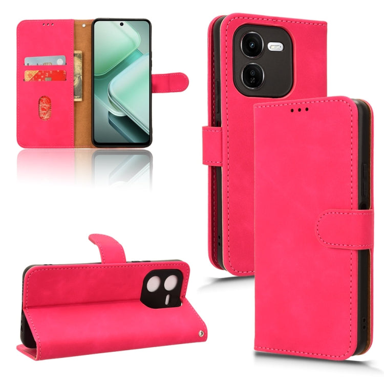Custodia per telefono in pelle con vibrazione magnetica Skin Feel, For vivo iQOO Z9X, For vivo iQOO Z9, For vivo iQOO Z9 5G Global, For vivo Y03 4G