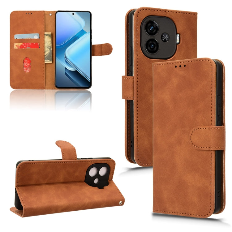 Custodia per telefono in pelle con vibrazione magnetica Skin Feel, For vivo iQOO Z9X, For vivo iQOO Z9, For vivo iQOO Z9 5G Global, For vivo Y03 4G