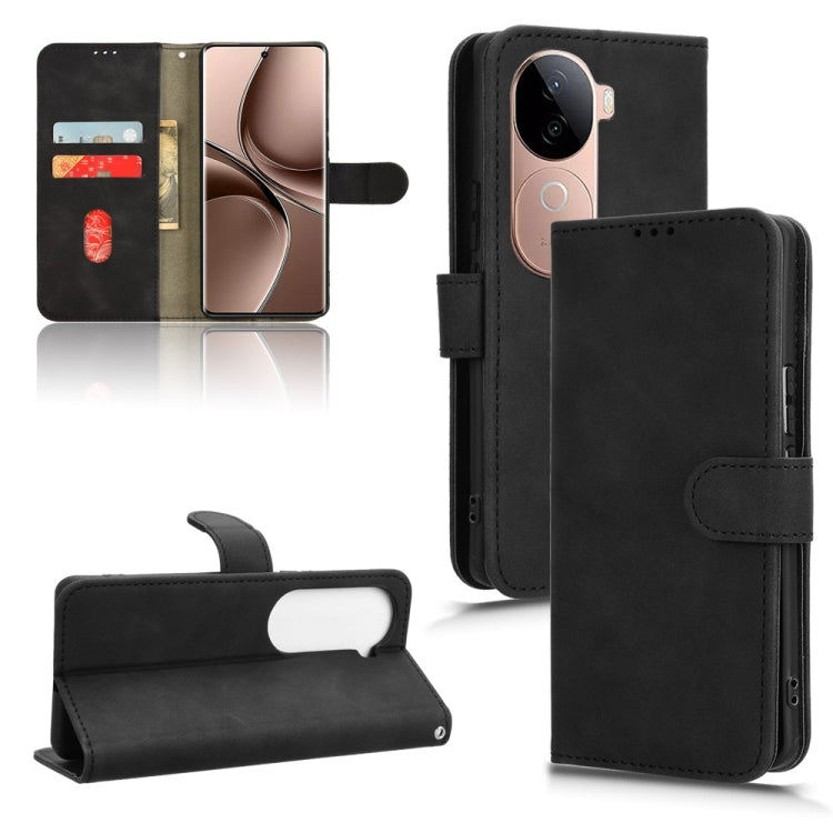 Custodia per telefono in pelle con vibrazione magnetica Skin Feel, For vivo X200 5G, For vivo X200 Pro mini 5G, For vivo X200 Pro 5G, For vivo V40e 5G India / iQOO Z9s 5G