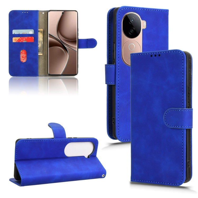 Custodia per telefono in pelle con vibrazione magnetica Skin Feel, For vivo X200 5G, For vivo X200 Pro mini 5G, For vivo X200 Pro 5G, For vivo V40e 5G India / iQOO Z9s 5G