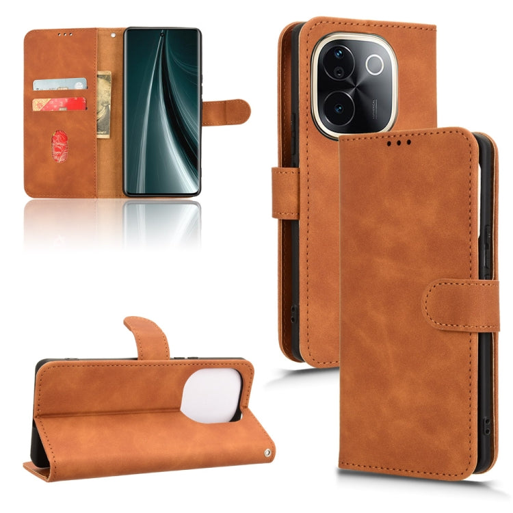 Custodia per telefono in pelle con vibrazione magnetica Skin Feel, For vivo Y300 Pro 5G, For vivo T3 Pro 5G India, For vivo Y38 5G, For vivo V30E 5G