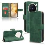 Custodia per telefono in pelle con vibrazione magnetica Skin Feel, For vivo X200 5G, For vivo X200 Pro mini 5G, For vivo X200 Pro 5G, For vivo V40e 5G India / iQOO Z9s 5G