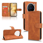 Custodia per telefono in pelle con vibrazione magnetica Skin Feel, For vivo X200 5G, For vivo X200 Pro mini 5G, For vivo X200 Pro 5G, For vivo V40e 5G India / iQOO Z9s 5G